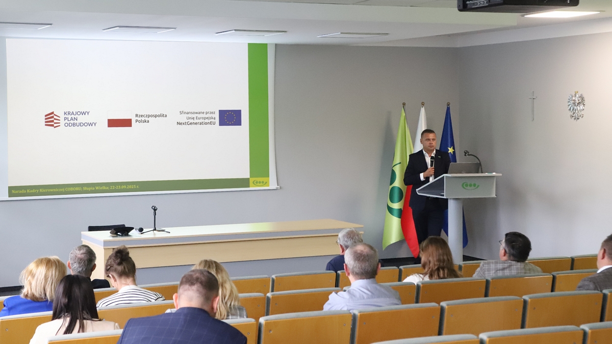 Wystąpienie A. Sokołowskiego – zastępcy dyrektora COBORU ds. administracyjno-ekonomicznych